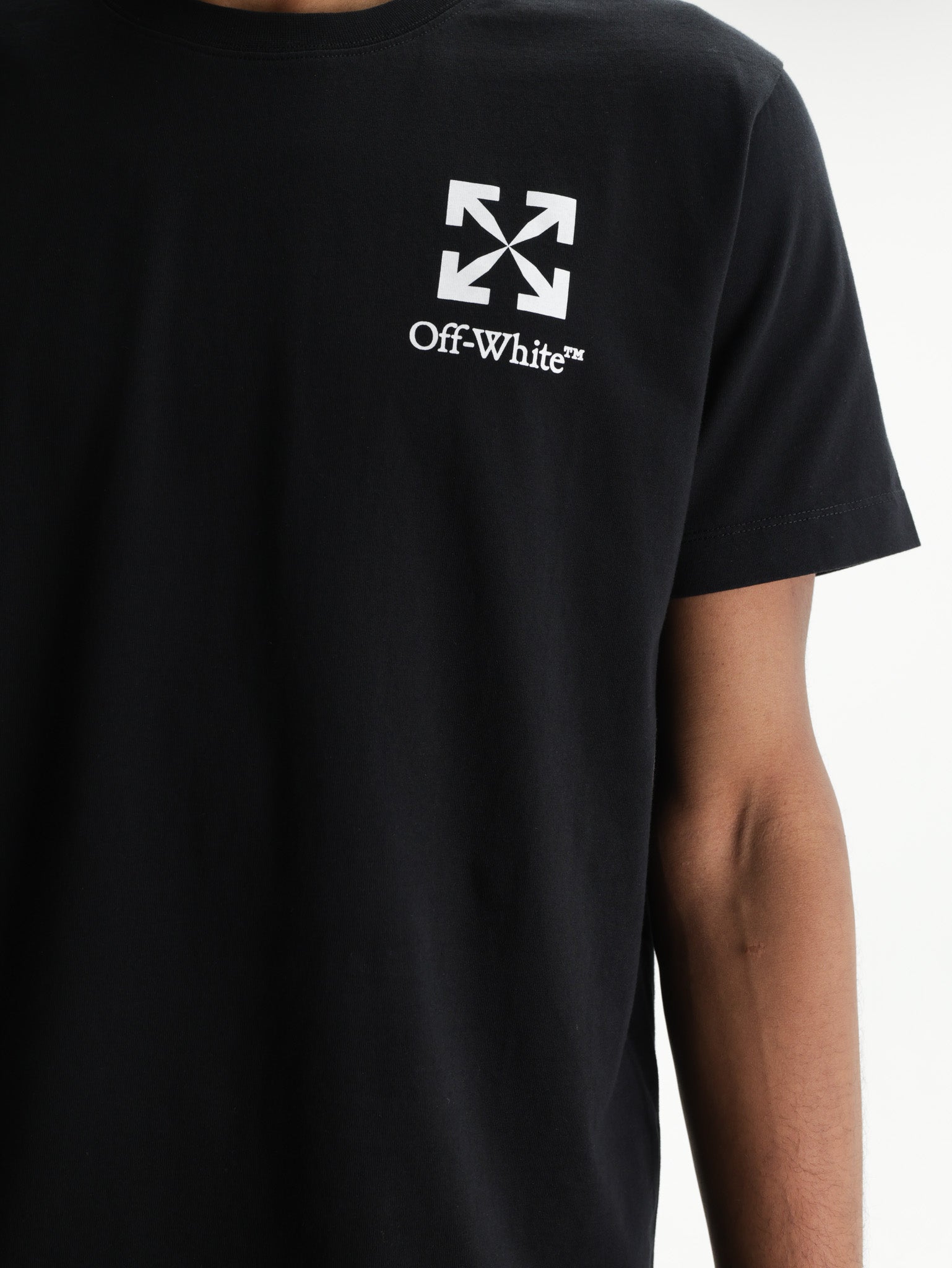 Off - White T-Shirt Small Arrow Slim Black - AL Capone Premium