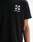 Off - White T-Shirt Small Arrow Slim Black