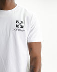 Off - White T-Shirt Small Arrow Slim White