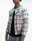 Off - White Jacket Wool Royal Varsity Mint