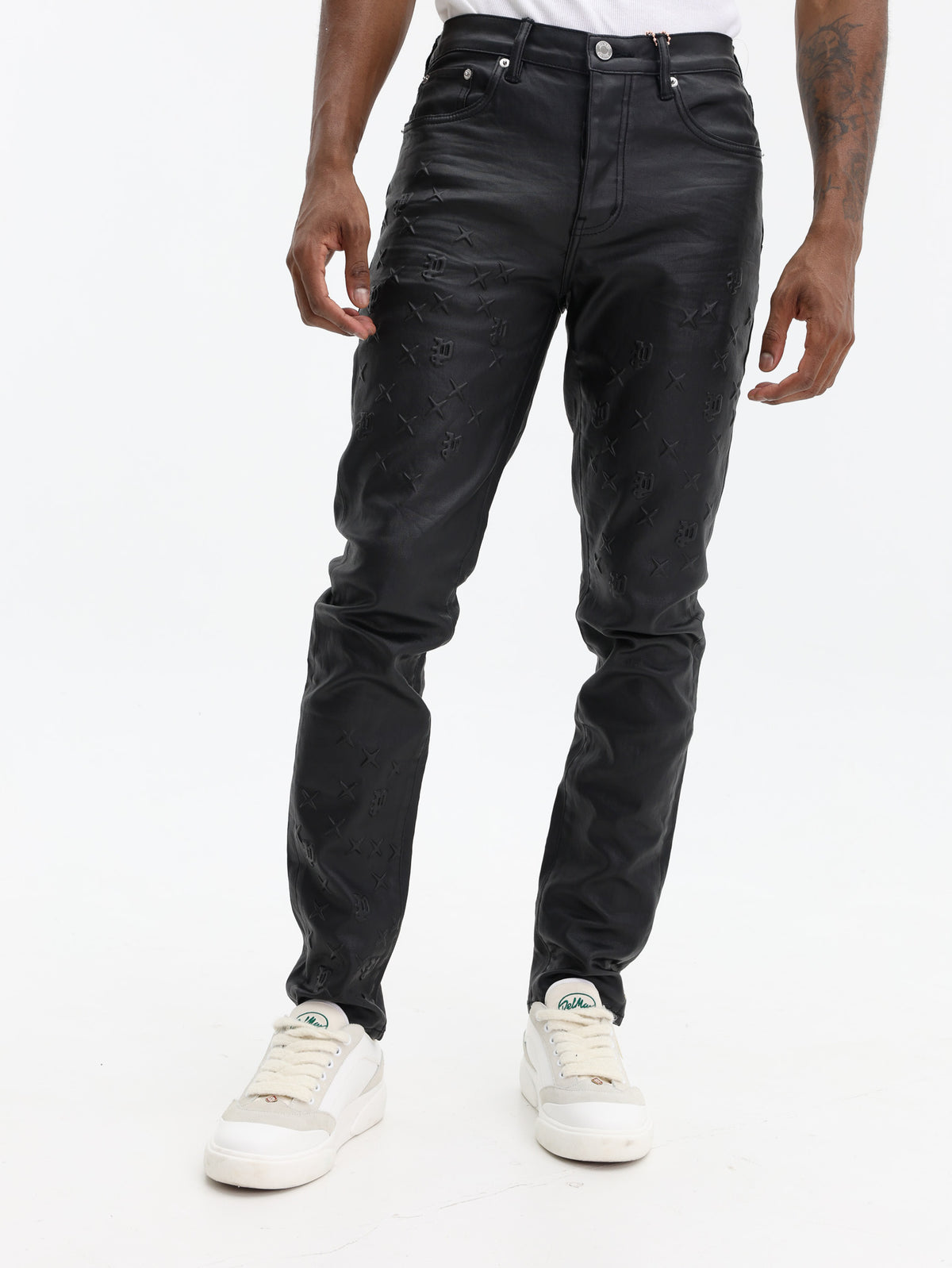 Purple Jeans Skinny Mono Embossed Film Black - AL Capone Premium