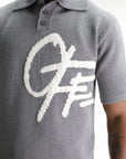 Off - White Golfer Shared Logo Knit Grey