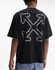 Off - White T-Shirt Chain Araldic Arrow Black