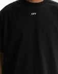 Off - White T-Shirt Chain Araldic Arrow Black