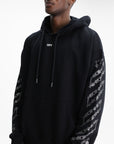 Off - White Hoodie Chain Araldic Arrow Black