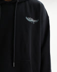 Off - White Hoodie Moon Skate Black