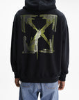 Off - White Hoodie Dark Slime Arrow Black
