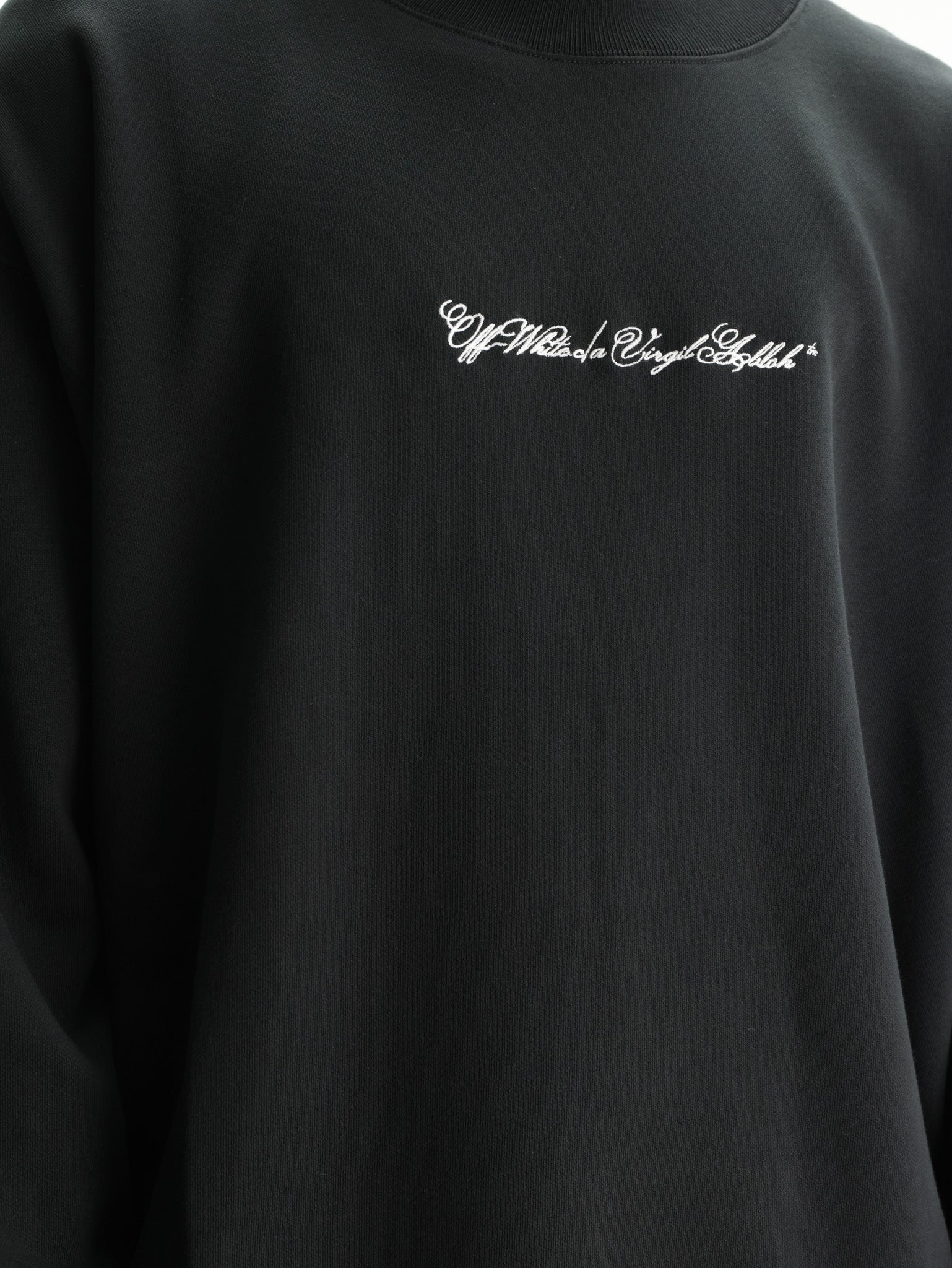 Off - White T-Shirt Script Arrow Skate Black