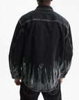 Off - White Shirt Military Over Multi Colour