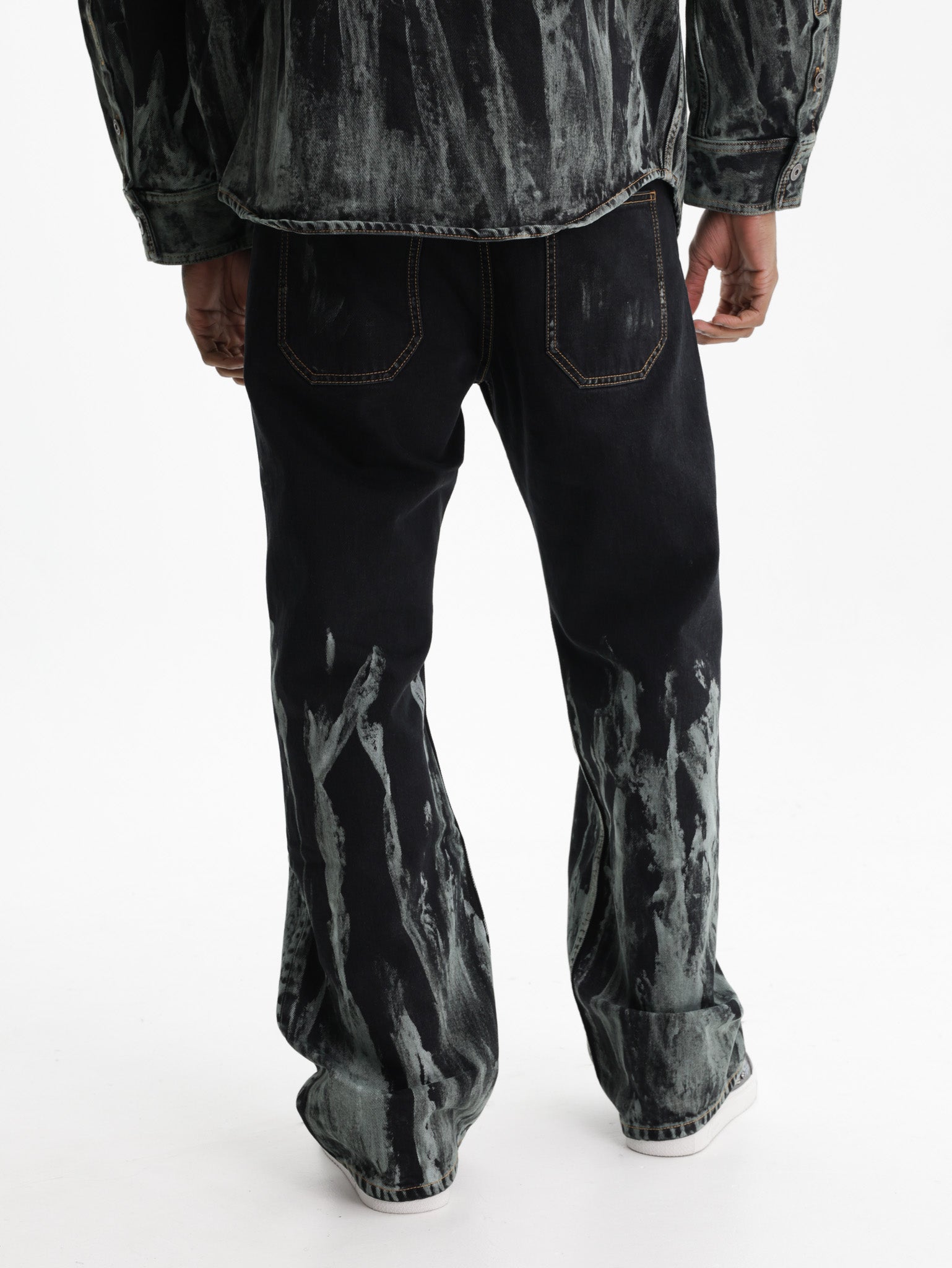 Off - White Jeans Acid Mint Slim Multi Colour