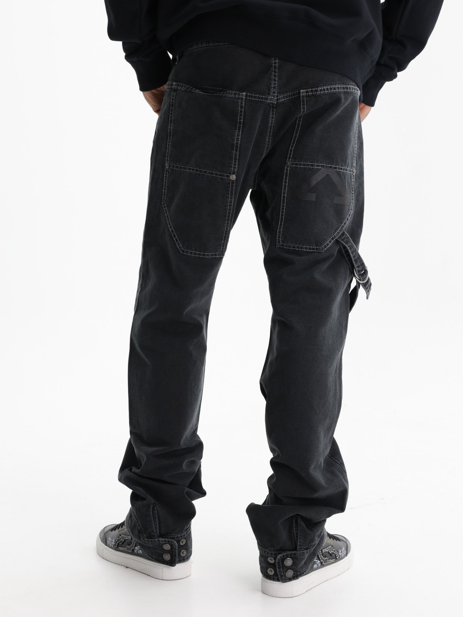 Off - White Jeans Half Arrow Straight Black