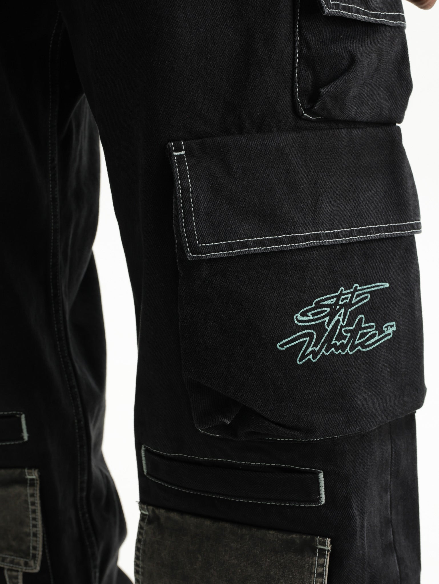 Off - White Jeans Street Multi Cargo Black