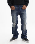 Off - White Jeans Diag Twisted Stack Dark Wash