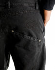 Off - White Pants Multi Pockets Relax Black