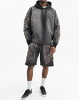 Off - White Hoodie Arrow Distr Den Black