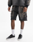 Off - White Shorts Arrow Distr Den Black