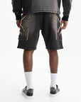 Off - White Shorts Arrow Distr Den Black