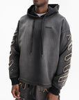 Off - White Hoodie Arrow Distr Den Black