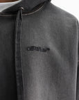 Off - White Hoodie Arrow Distr Den Black