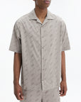 Off - White Shirt Jacquard Bowling Stone