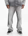 Off - White Jeans Diag Slim Relaxed Grey