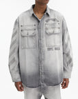 Off - White Shirt Diag Military Over Grey