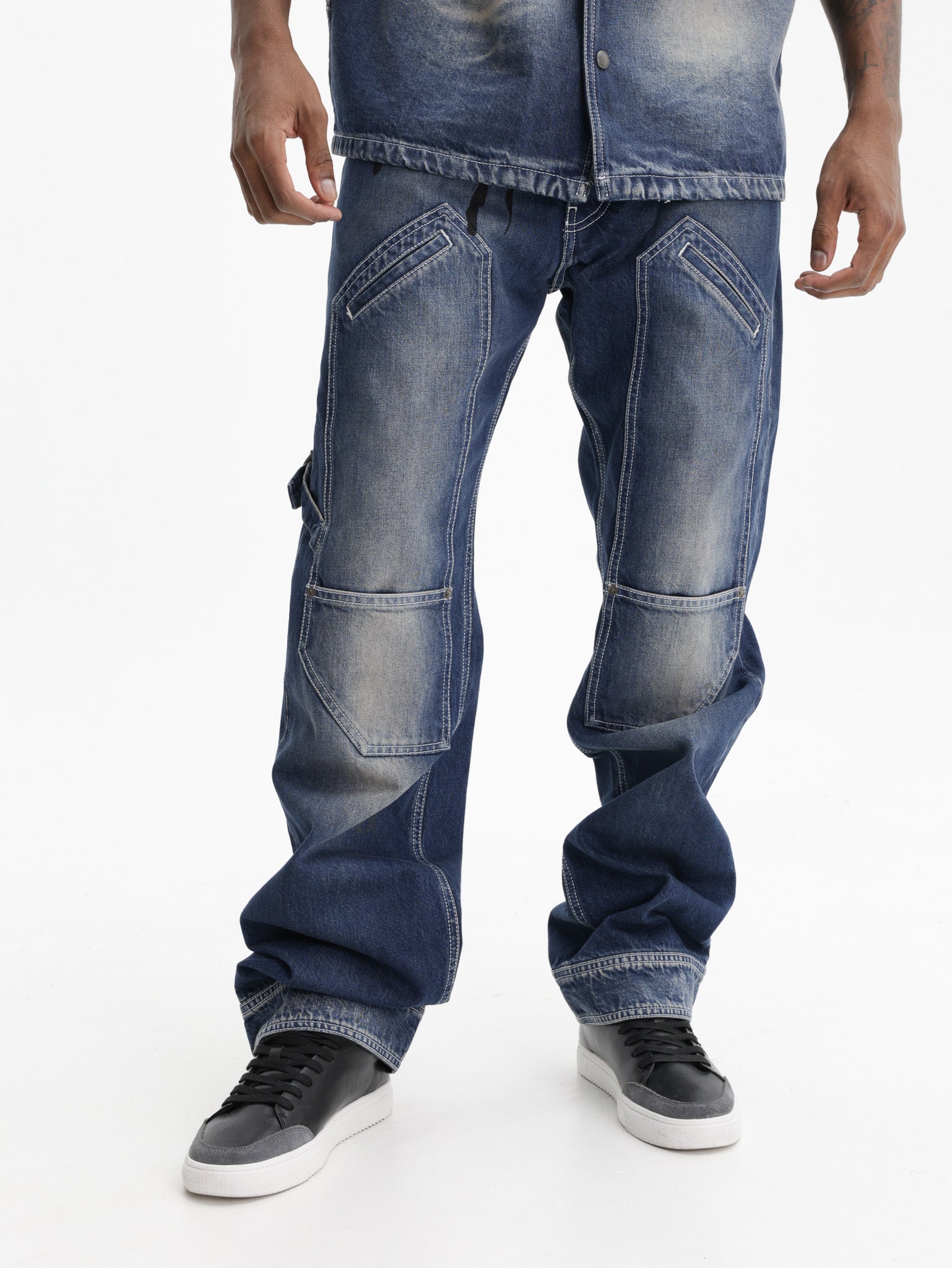 Off - White Jeans Off Straight Dark Wash