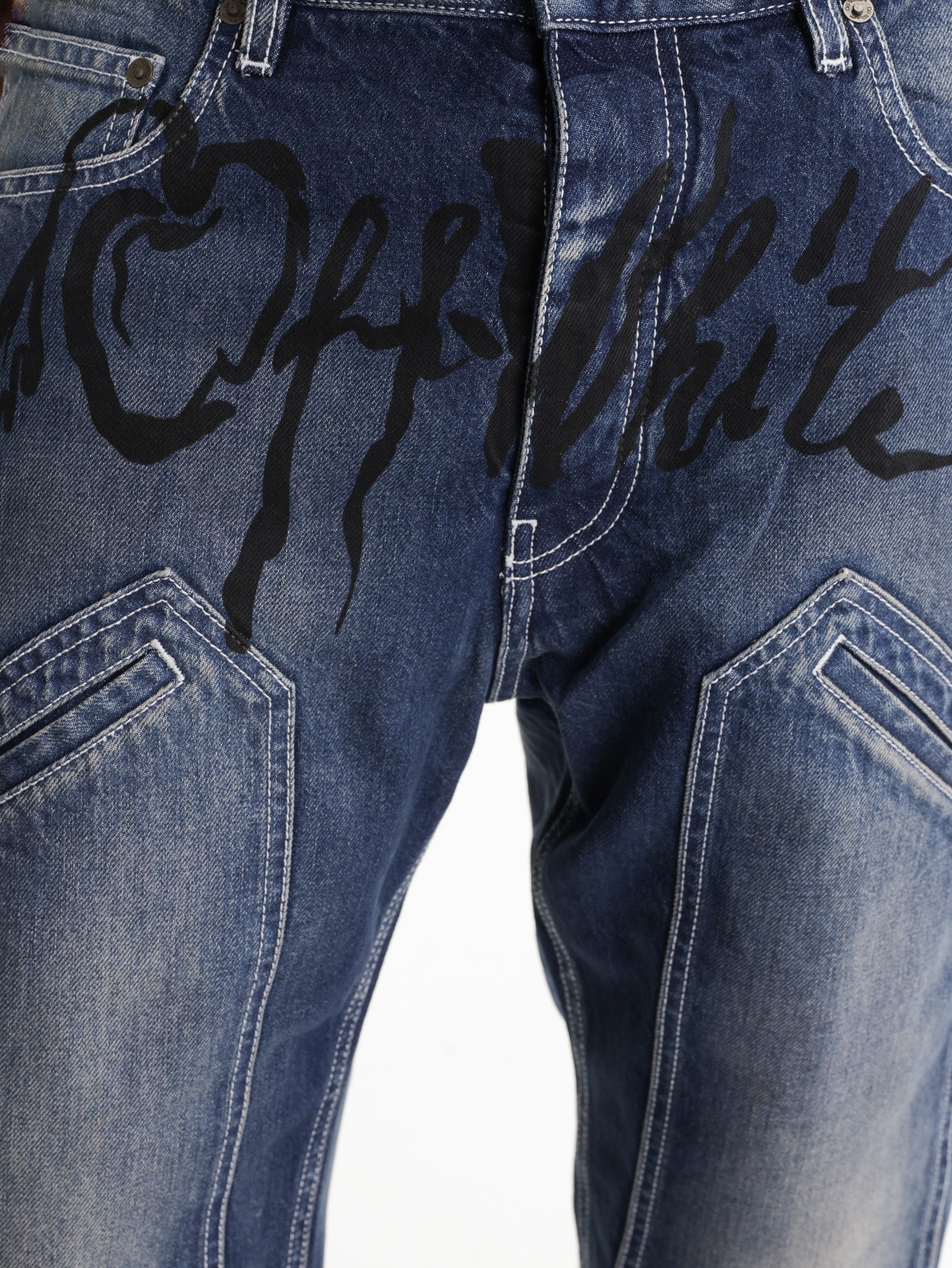 Off - White Jeans Off Straight Dark Wash