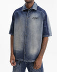 Off - White Shirt Cherry Bowling Dark Wash