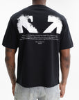 Off - White T-Shirt Half Arrows SS Skate Black
