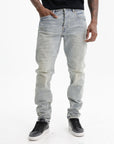 Purple Jeans Fade Down Skinny Indigo
