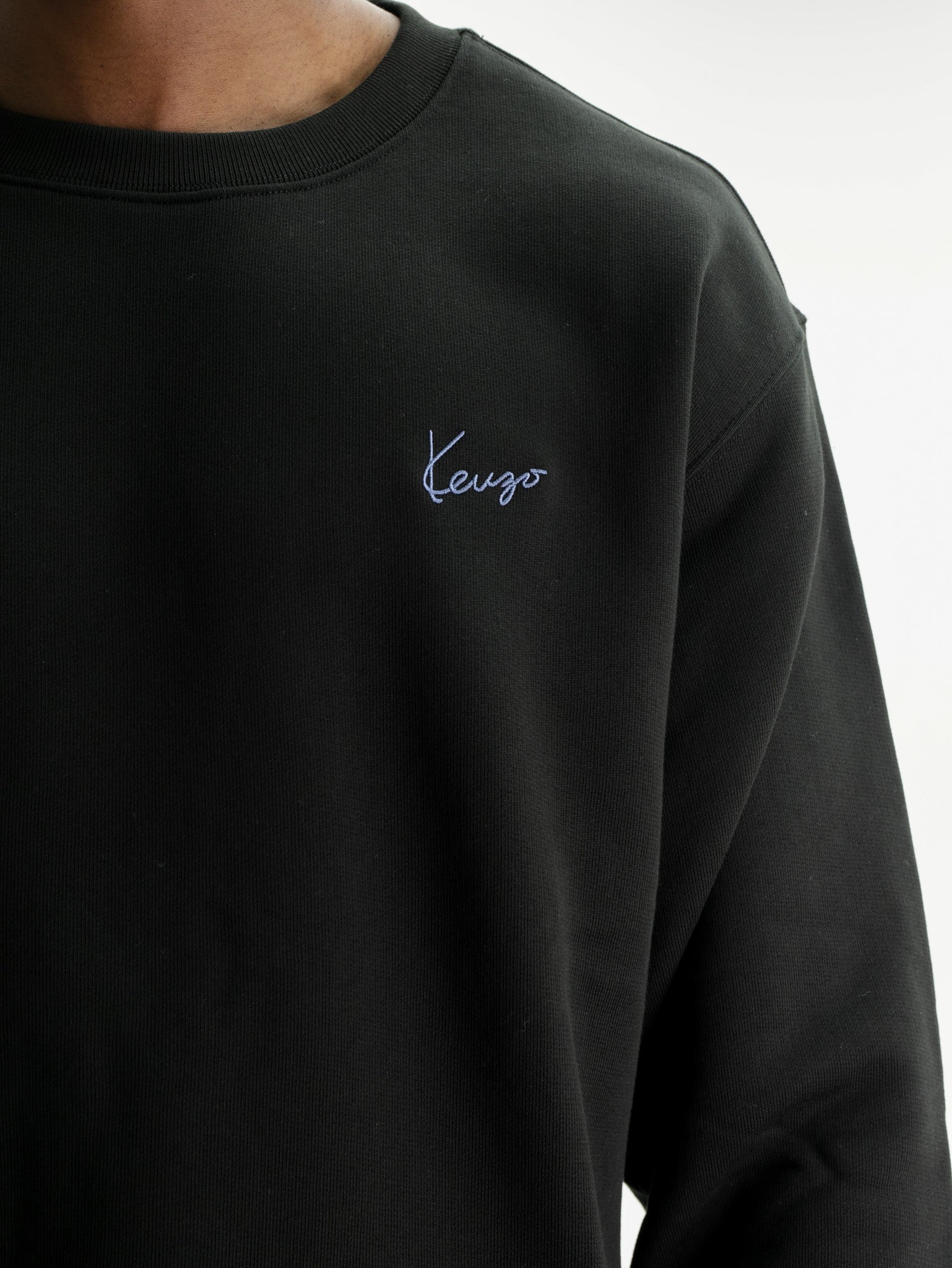Kenzo Sweater Signature Knitted Black