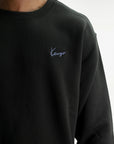 Kenzo Sweater Signature Embroidery Grey