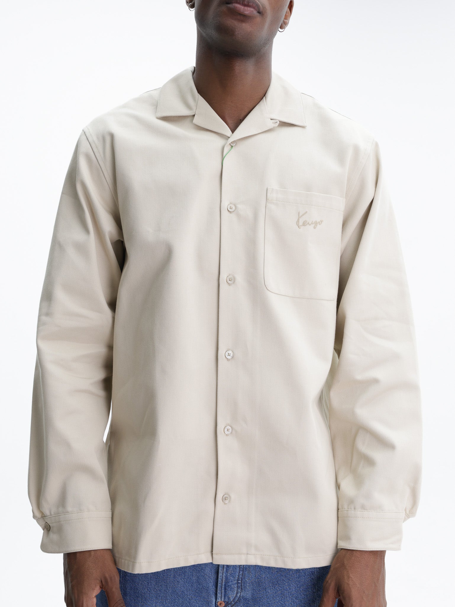 Kenzo Shirt Signature Oversized Beige