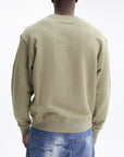 Kenzo Sweater Signature Embroidery Khaki