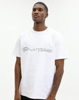 Purple T-Shirt Hwt Jersey Ss Tee White