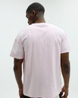 Purple T-Shirt Textured Inside Out Tee Pink