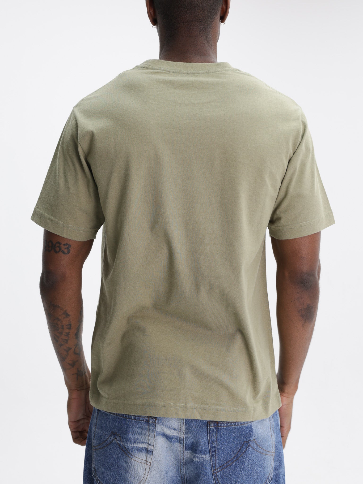 Kenzo T-Shirt Signature Embroidery Khaki