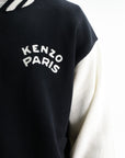 Kenzo Cardigan Varsity Zip Up Black