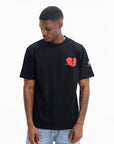Capone T-Shirt Broken Heart Slogan Black