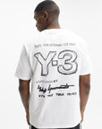 Y-3 T-Shirt Merch SS Cloud White