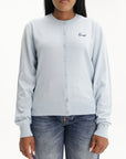 Kenzo Cardigan Rws Signiture Merino Sky Blue