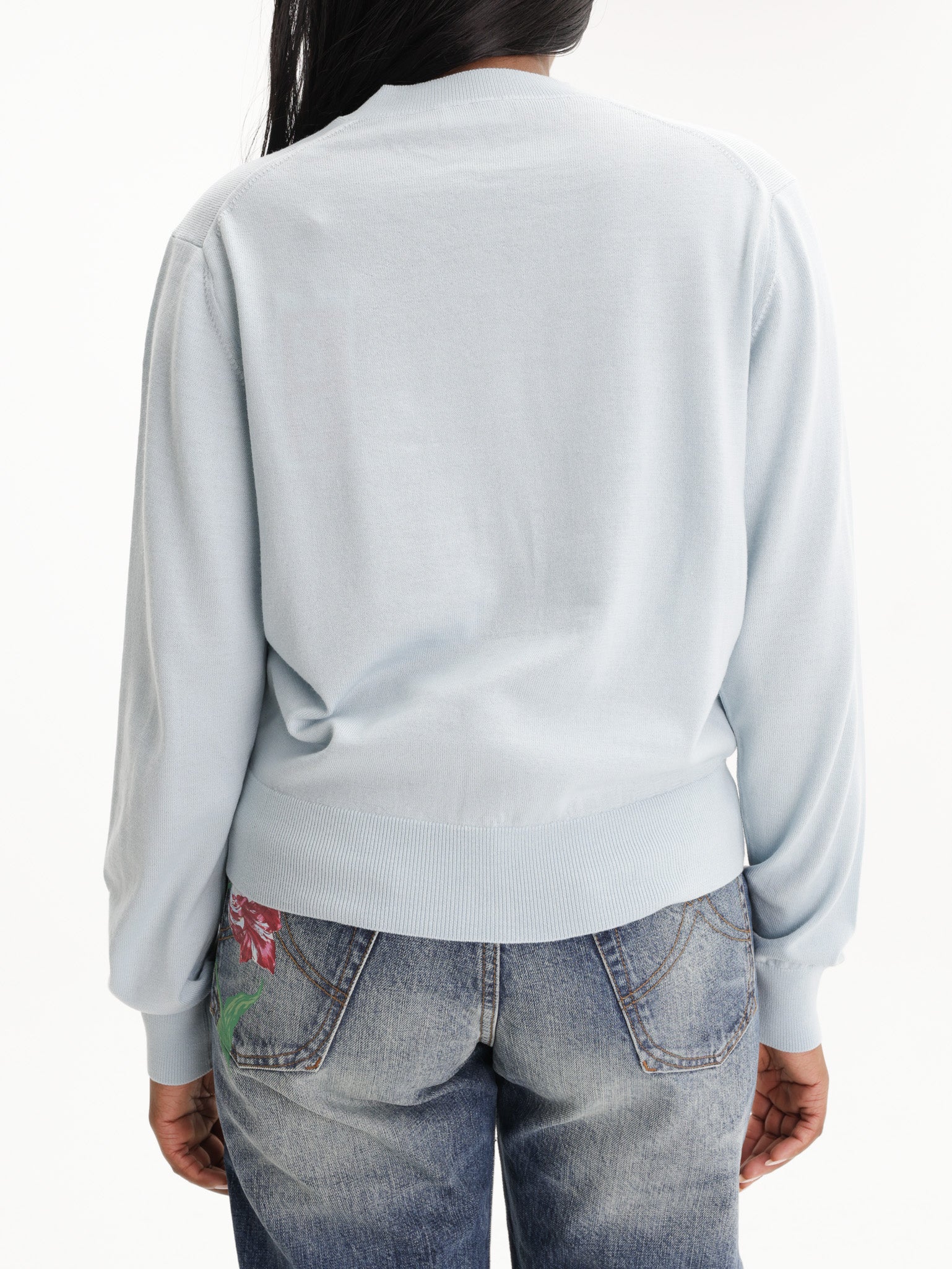 Kenzo Cardigan Rws Signiture Merino Sky Blue