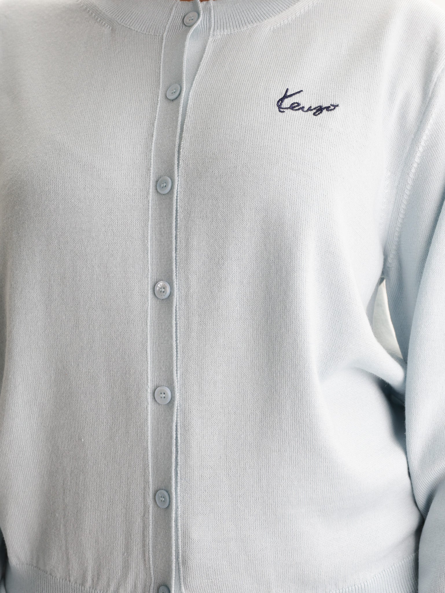 Kenzo Cardigan Rws Signiture Merino Sky Blue