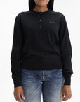 Kenzo Cardigan Rws Signiture Merino Black
