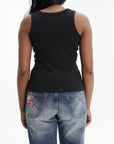 Kenzo Tank Chest Logo Crew Black