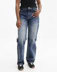 Kenzo Pants Blue Denim Medium Stone