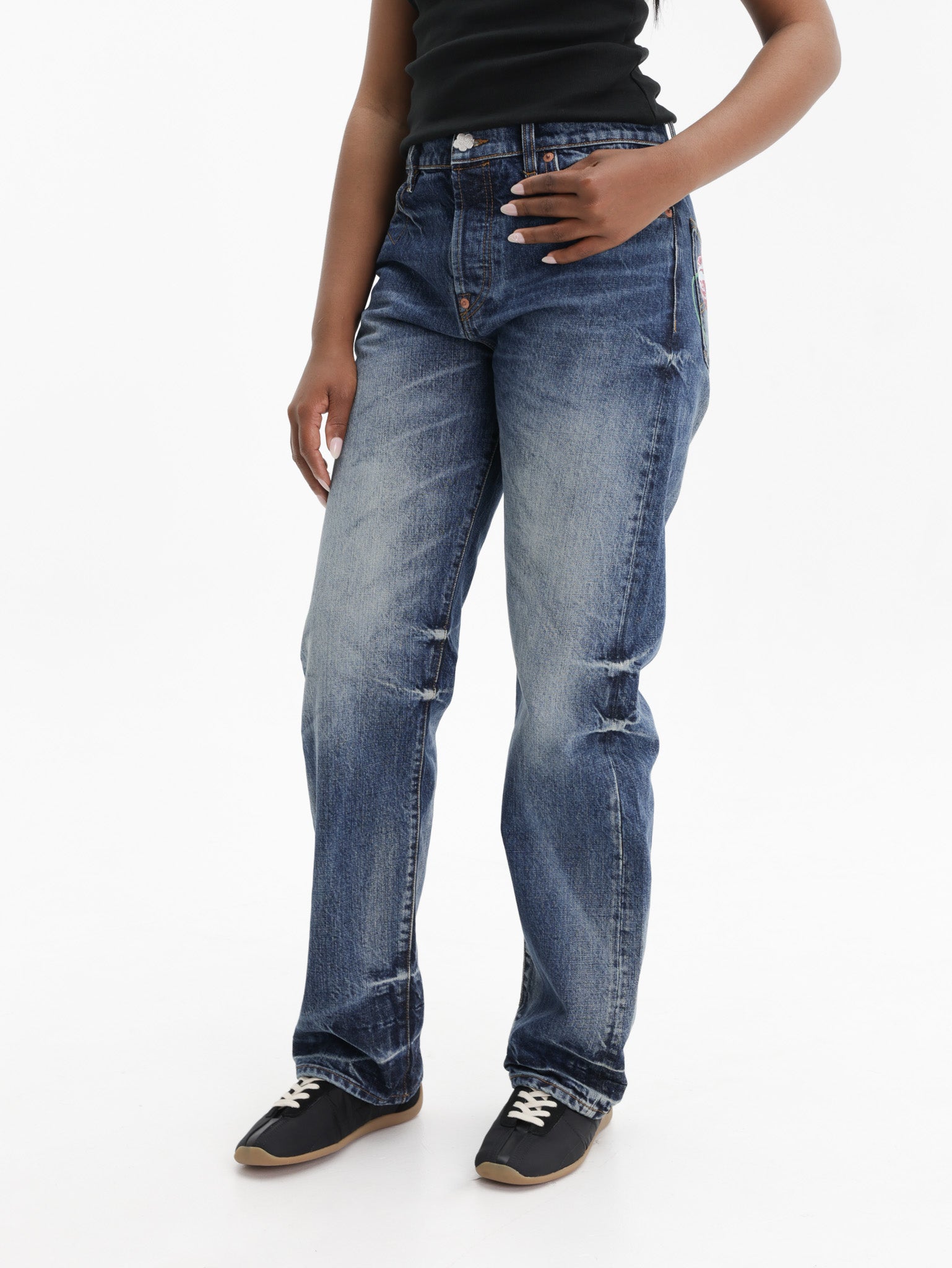 Kenzo Pants Blue Denim Medium Stone