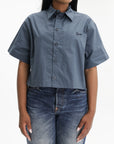 Kenzo Shirt Signature Poplin Blue