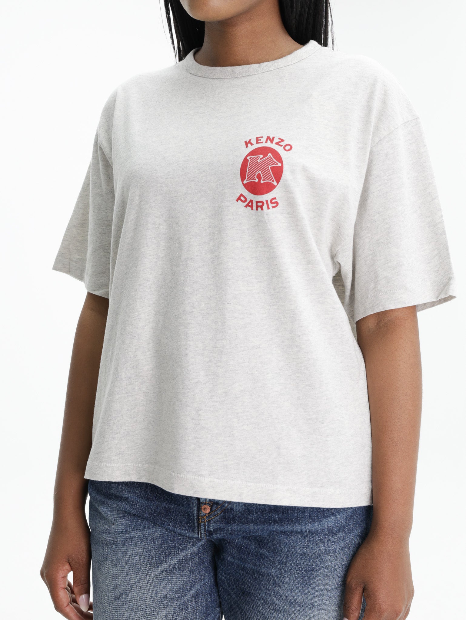 Kenzo T-Shirt Paris Emblem Grey